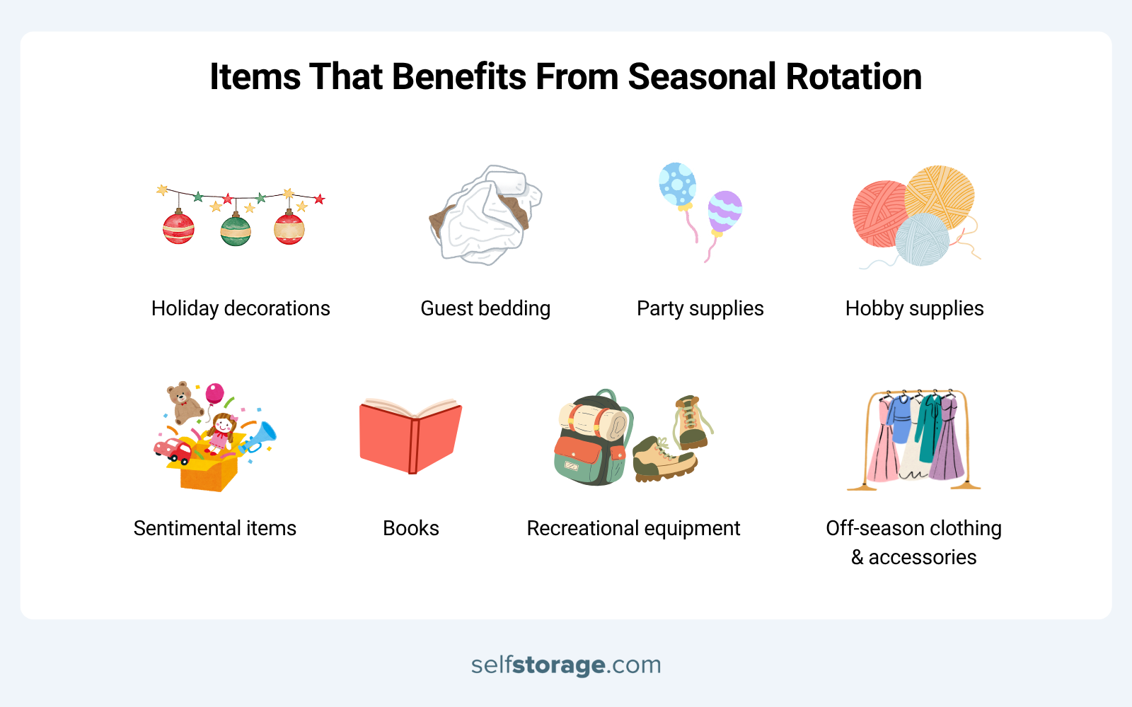 Seasonal rotation items