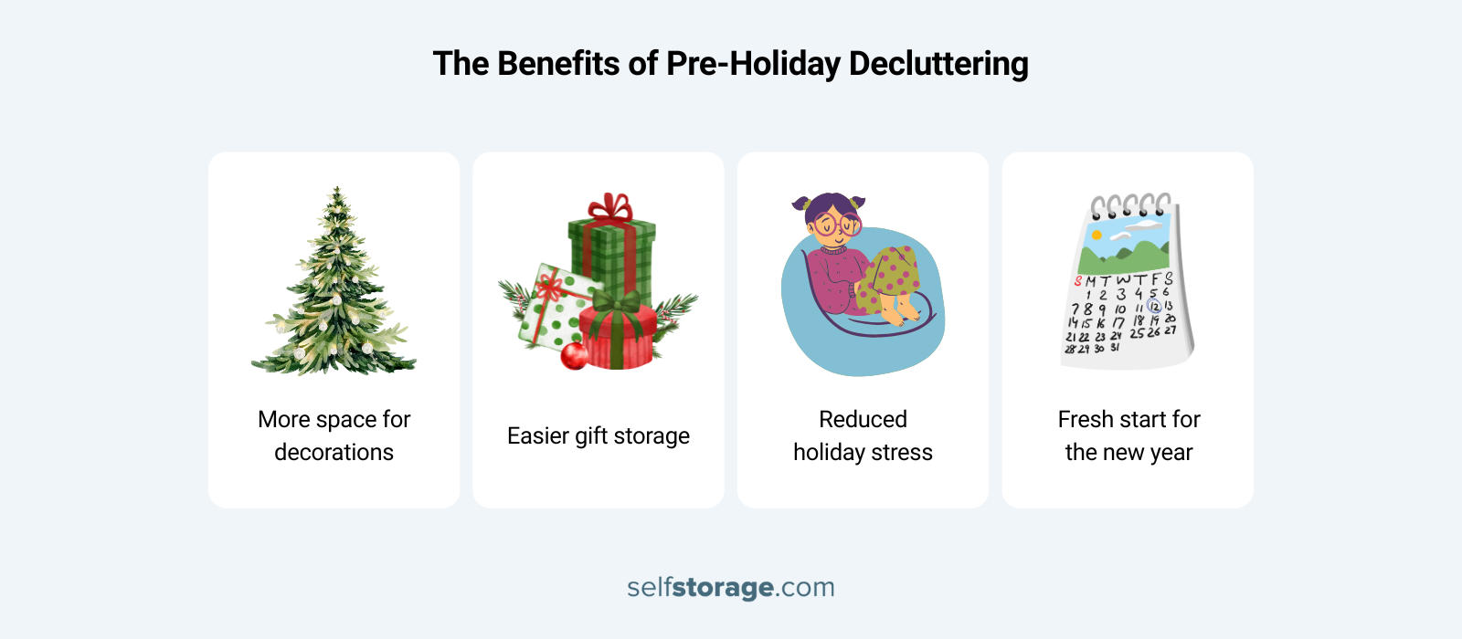 Benefits of holiday decluttering